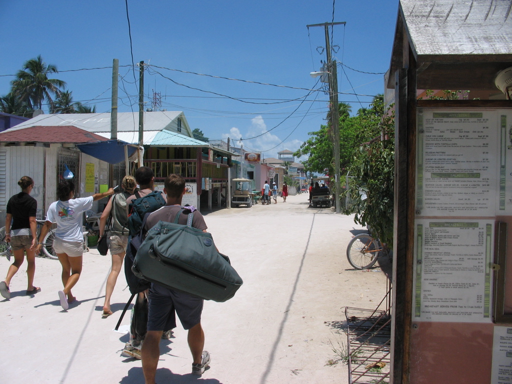 Caye Caulker's main street