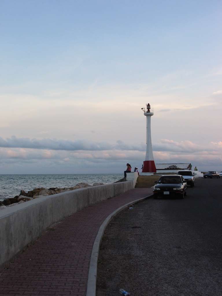 lighthouse at sunset